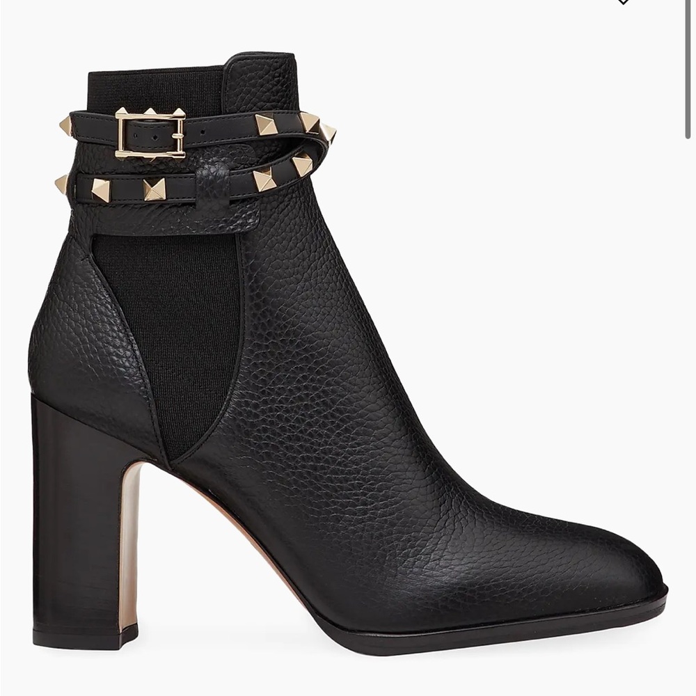 Black Studded Ankle Boots